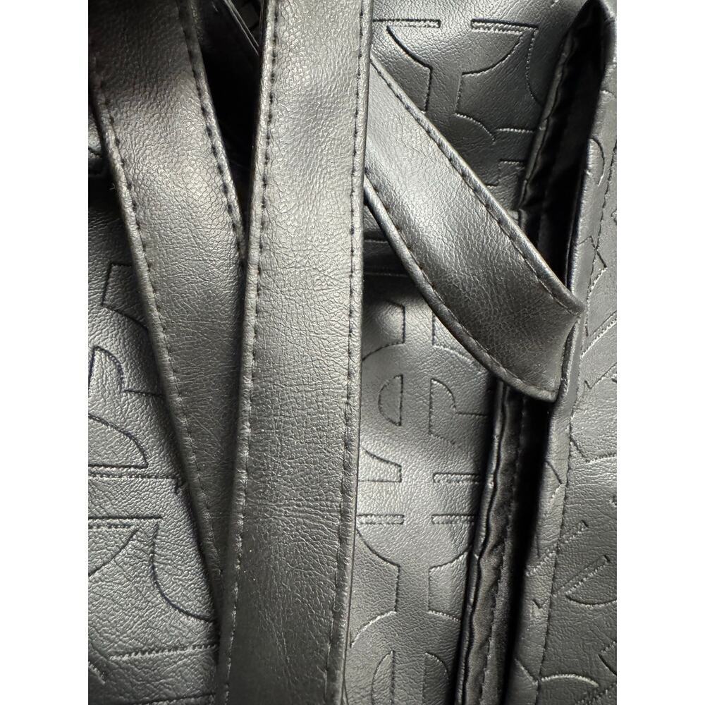 Black Filthy Rich Faux Leather Tote - Picture 3 of 5